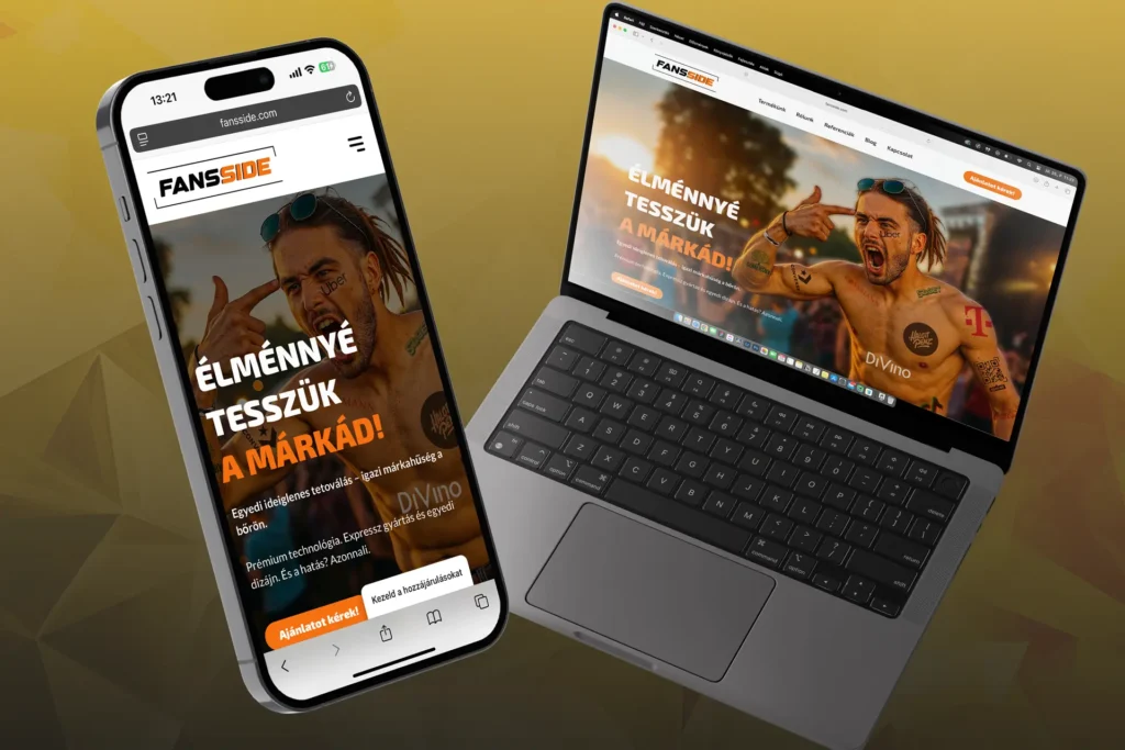 Fansside – a projekt látványterve
