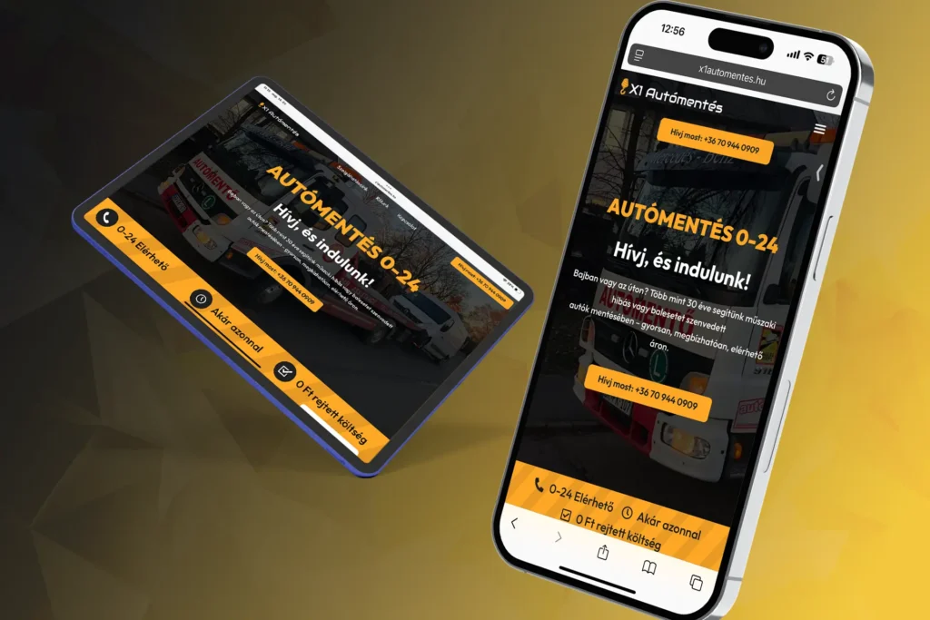 X1 Autómentés – a projekt látványterve